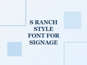 Signage-Ready Vintage Ranch Style Fonts